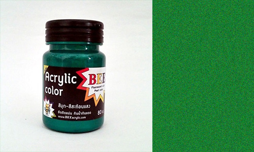 สีอะครีลิค_มุกเขียว
